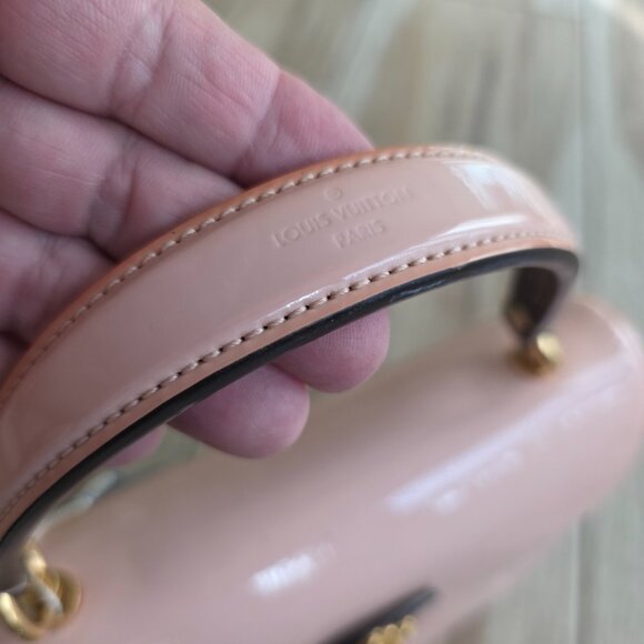 Louis Vuitton Cherrywood Vernis Leather Monogram Leather Handbag MM - Picture 3 of 16